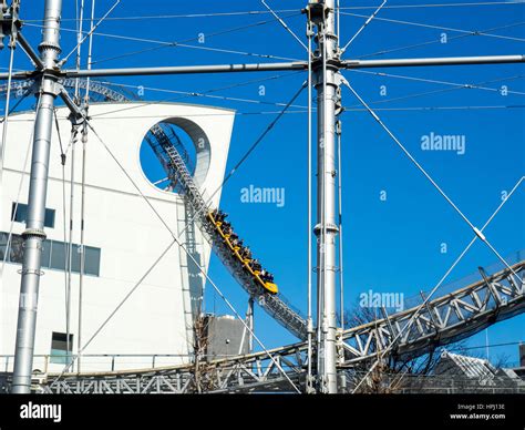 The Thunder Dolphin roller coaster at the Tokyo Dome City Attractions ...