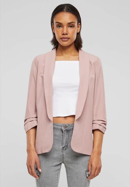 Urban Classics Cloud Ive Damen Arm Blazer Mit Raffung Am Rmel