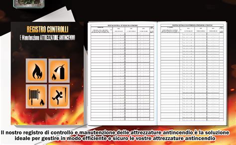 Amazon It Registro Controlli E Manutenzione Attrezzature Antincendio