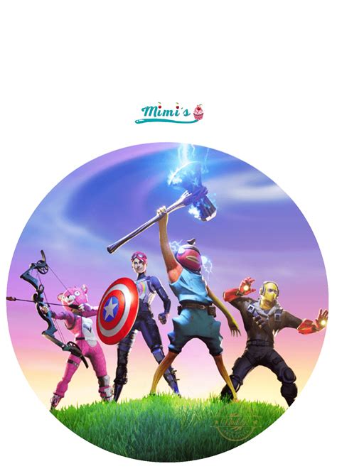 Fortnite Oblea Comestible 20cm X 20cm Ideal Para Decoracion De