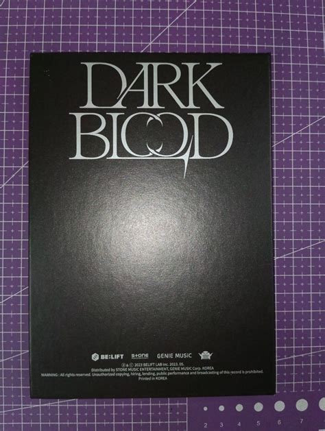 Official Enhypen Heeseung Dark Blood Engene Version Unsealed Album On