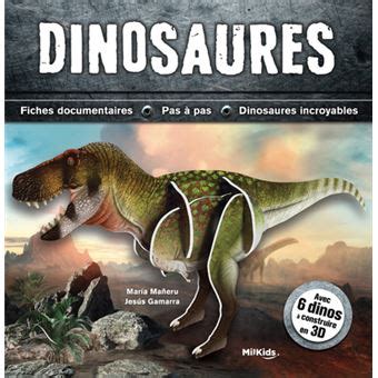 Dinosaures Kit de Construction 3D Fiches documentaires Pas à pas