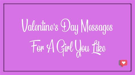 Best 30 Valentine S Day Messages For A Girl You Like BdayWishesMsg