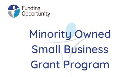 Now Launching Minority Owned Small Business Grant Program Community