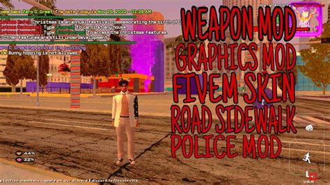 GTA SAN LOW END COLORFULL HD GRAPHICS WITH GUNS POLICE GANGSTER FIVEM