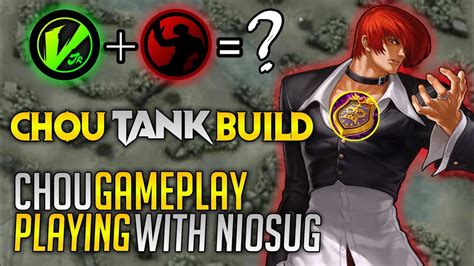 CHOU GAMEPLAY CHOU TANK BUILD IN RANK GAME FT NIOSUG MLBB YouTube