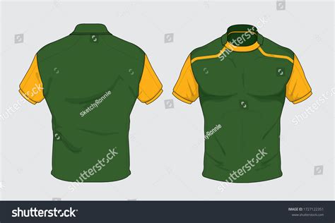 Rugby Jersey Uniform Design Set Vector Stock Vector (Royalty Free ...