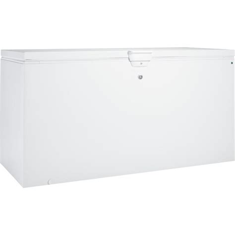 Ge 217 Cu Ft Chest Freezer With Temperature Alarm White In The Chest