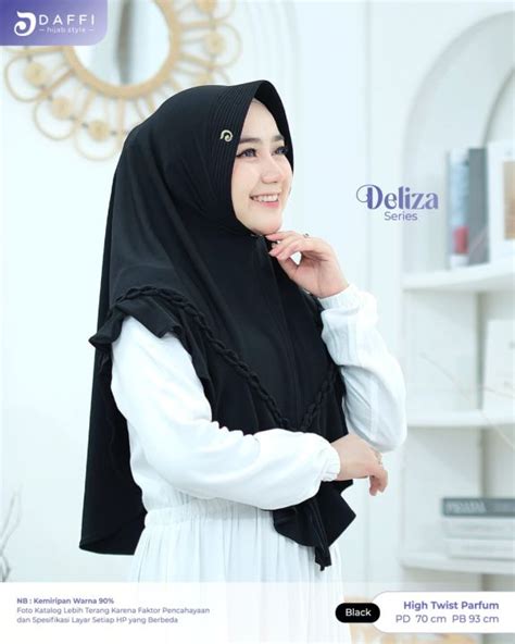 DAFFI HIJAB INSTAN JILBAB JERSEY TERBARU JILBAB PREMIUM SERIES DELIZA