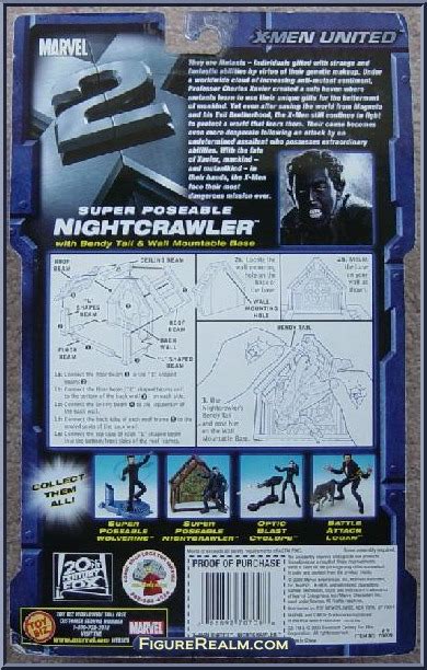 Nightcrawler Super Poseable X2 X Men United Series 1 Toy Biz