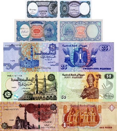 Gypten Egypt Lot Banknoten P P P P Pfund Fds Unc Ebay