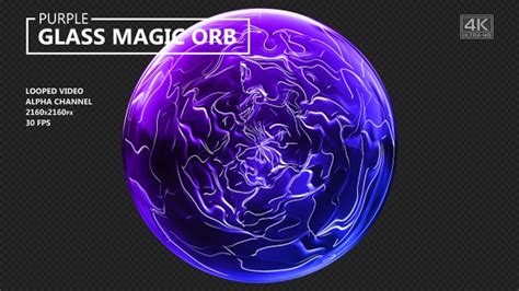 Purple Glass Magic Orb Motion Graphics Videohive