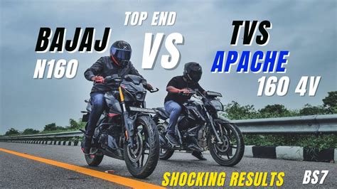 Tvs Apache Rtr V Vs Bajaj Pulsar N Drag Race Youtube