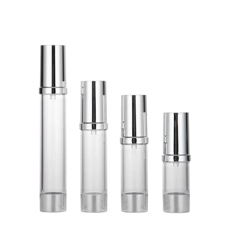 10ml 15ml 20ml 30ml Refillable Silver Cosmetic Serum Spray Lotion Pump