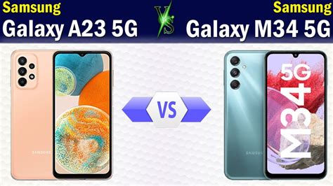 Samsung Galaxy A23 5g Vs Samsung Galaxy M34 5g Full Phone Comparison Youtube