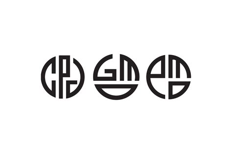 Circle Monogram Font Graphic by Manlogs Studio · Creative Fabrica