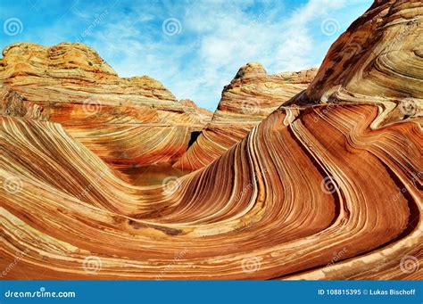 The Wave Utah stock image. Image of horizontal, hiking - 108815395