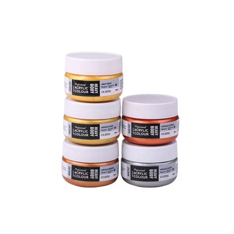 Professional Artists' Heavy body Acrylic Paint Packs - 50ML Pack of 5 ...