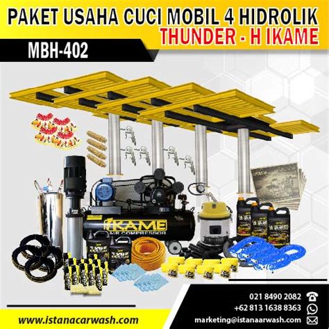 Promo Paket Cuci Mobil 4 Hidrolik Tipe H ISTANACARWASH Pusat