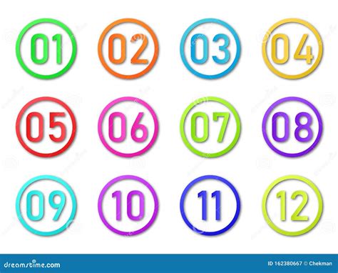 Infographic Numbers 1 To 10 In Overlapping Circles Vector Illustration ...