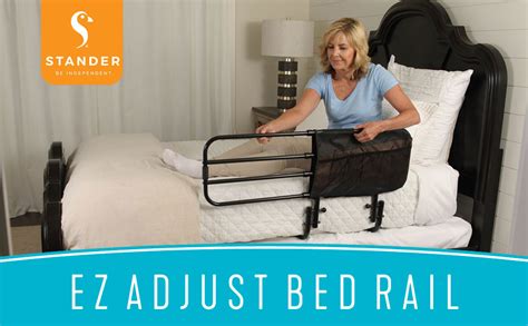 Stander EZ Adjust Bed Rail Adjustable Senior Bed Rail And Bed Assist