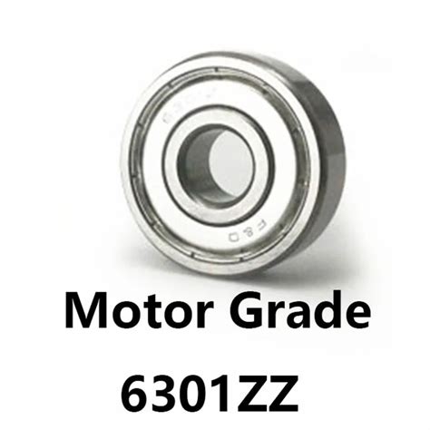 2pcs/lot 6301ZZ Deep Groove Ball Rolling Bearings Motor Grade 6301 ZZ ...