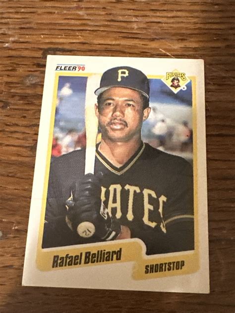 1990 Fleer 460 RAFAEL BELLIARD Pittsburgh Pirates MLB Baseball Card EBay