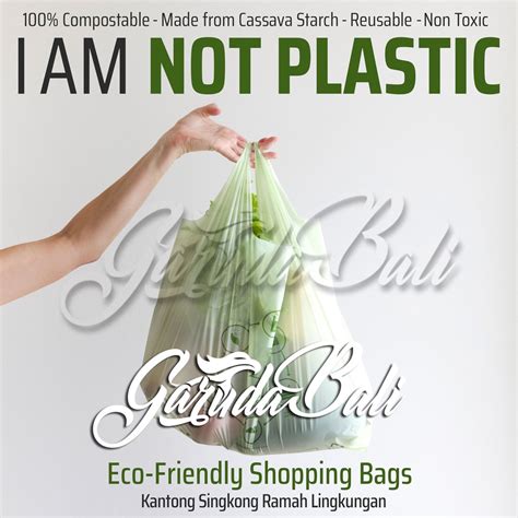 Jual BALI Kantong Singkong Compostable Eco Bag Packaging Nabati TeloBag