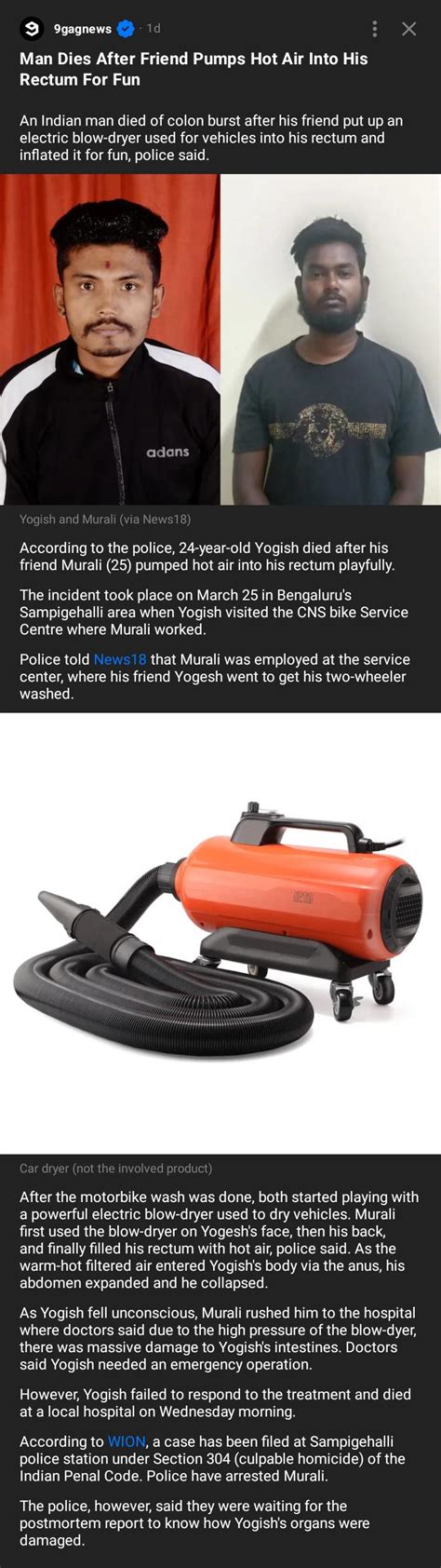 Pumped Hot Air Into His Rectum Playfully R BrandNewSentence