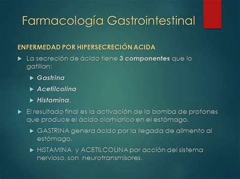 Bases De La Farmacolog A Gastrointestinal Dr Oscar A Sanchez Taborga