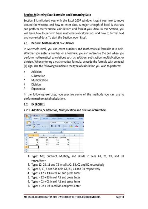 Solution Ms Excel Note Studypool