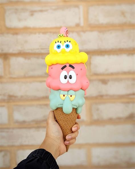 Spongebob Ice Cream Sandwich By Toyqube Vinyl Pulse