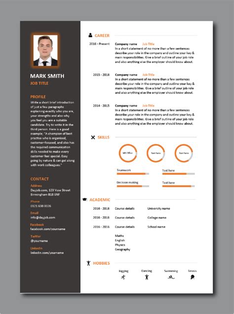 42 Eye Catching Resume Templates Free That You Can Imitate