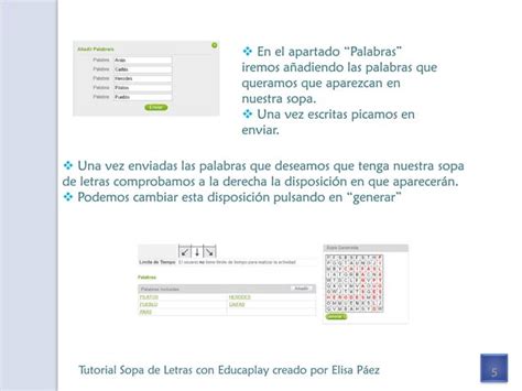 Tutorial C Mo Crear Una Sopa De Letras Con Educaplay Ppt