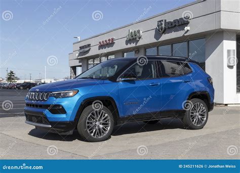 Jeep Compass Display At A Stellantis Dealership Jeep Offers The Compass In Sport Latitude