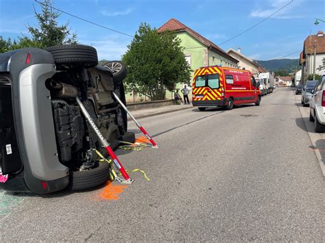 Vosges Fraize Spectaculaire Accident Sur La RD 415