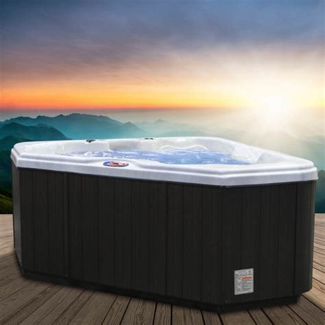 American Spas AM T SD Person Jet Premium Acrylic Triangle Sterling Silver Spa Hot Tub