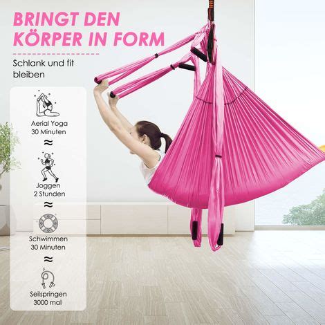 COSTWAY Aerial Yoga Haengematte Yoga Schaukel Air Fliegen Haengematte