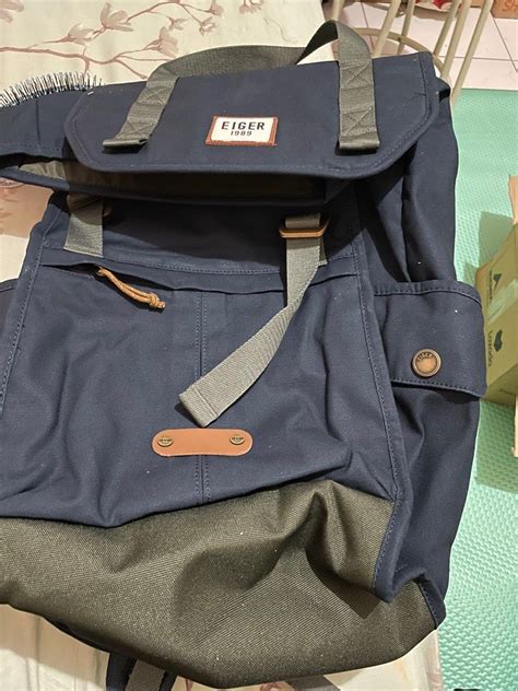 Eiger X Cruisage Canvas L Laptop Backpack Navy Fesyen Pria Tas