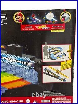 Car Track Set Hot Wheels Mario Kart Rainbow Road Race Track Set