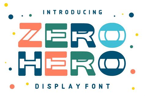 Zero Hero Font By Infinity Art Studio · Creative Fabrica