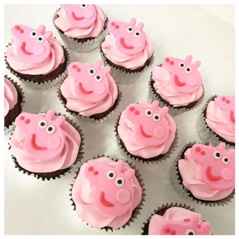 Peppa Pig cupcakes - Three Sweeties