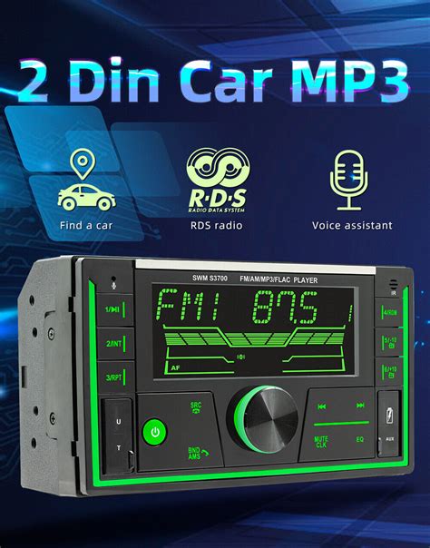 Radio Est Reo Para Autom Vil Double Din Reproductor De Mp Digital