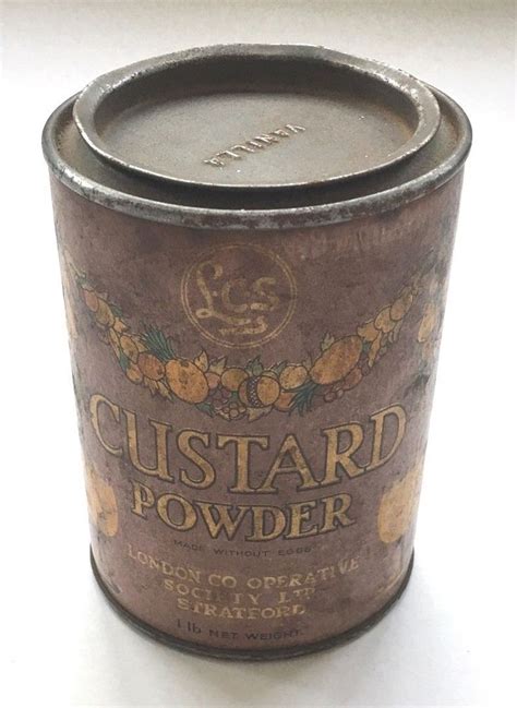 Vintage Lcs Custard Powder Tin Ebay Custard Powder Custard Vintage