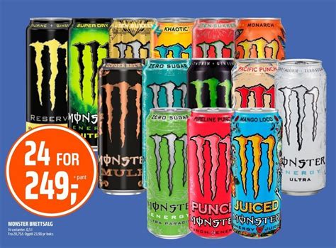 Monster Energy Energidrikk Tilbud Hos Coop Obs