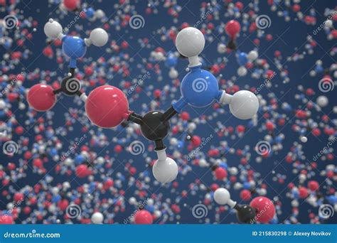 Formamide Molecule Scientific Molecular Model 3d Rendering Stock Illustration Illustration