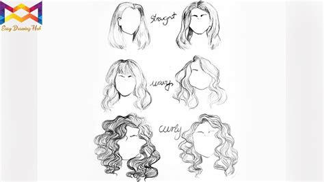 How To Draw Female Hair Step By Step