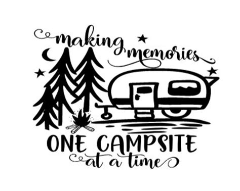 Camping Stencil Reusable Adhesive Silkscreen Stencil Etsy