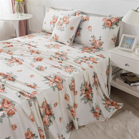 Amazon Fadfay Vintage Rose Floral Sheets Set Cal King Antique