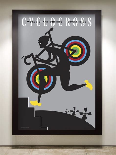 Cyclocross Worlds Poster Michael Valenti Cycling Art